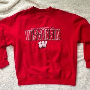 Red Wisconsin Sweatshirt
